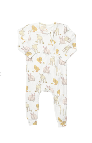 Baby Bamboo Romper (Easter Friends)
