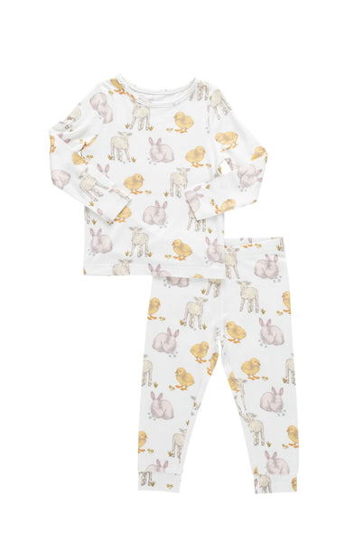 Kids Bamboo Pajama Set (Easter Friends)