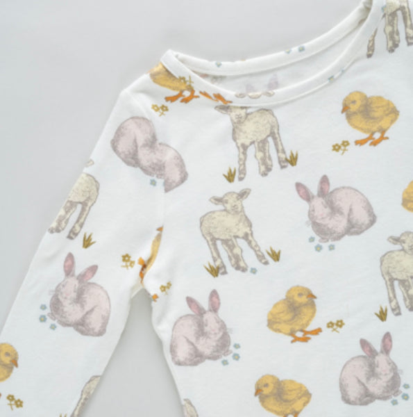 Kids Bamboo Pajama Set (Easter Friends)
