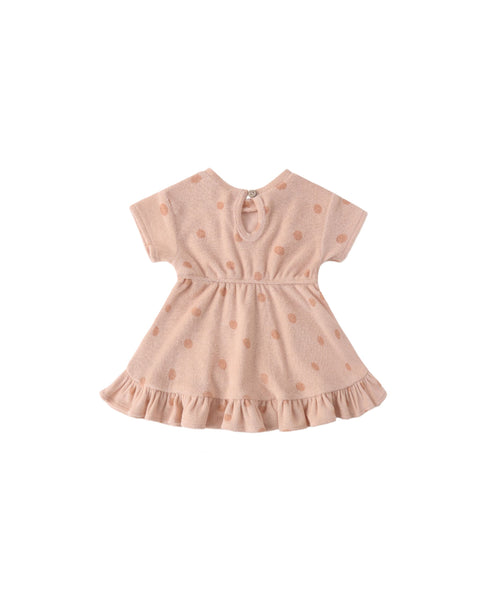 Terry Dress Polka Dot (Melon)