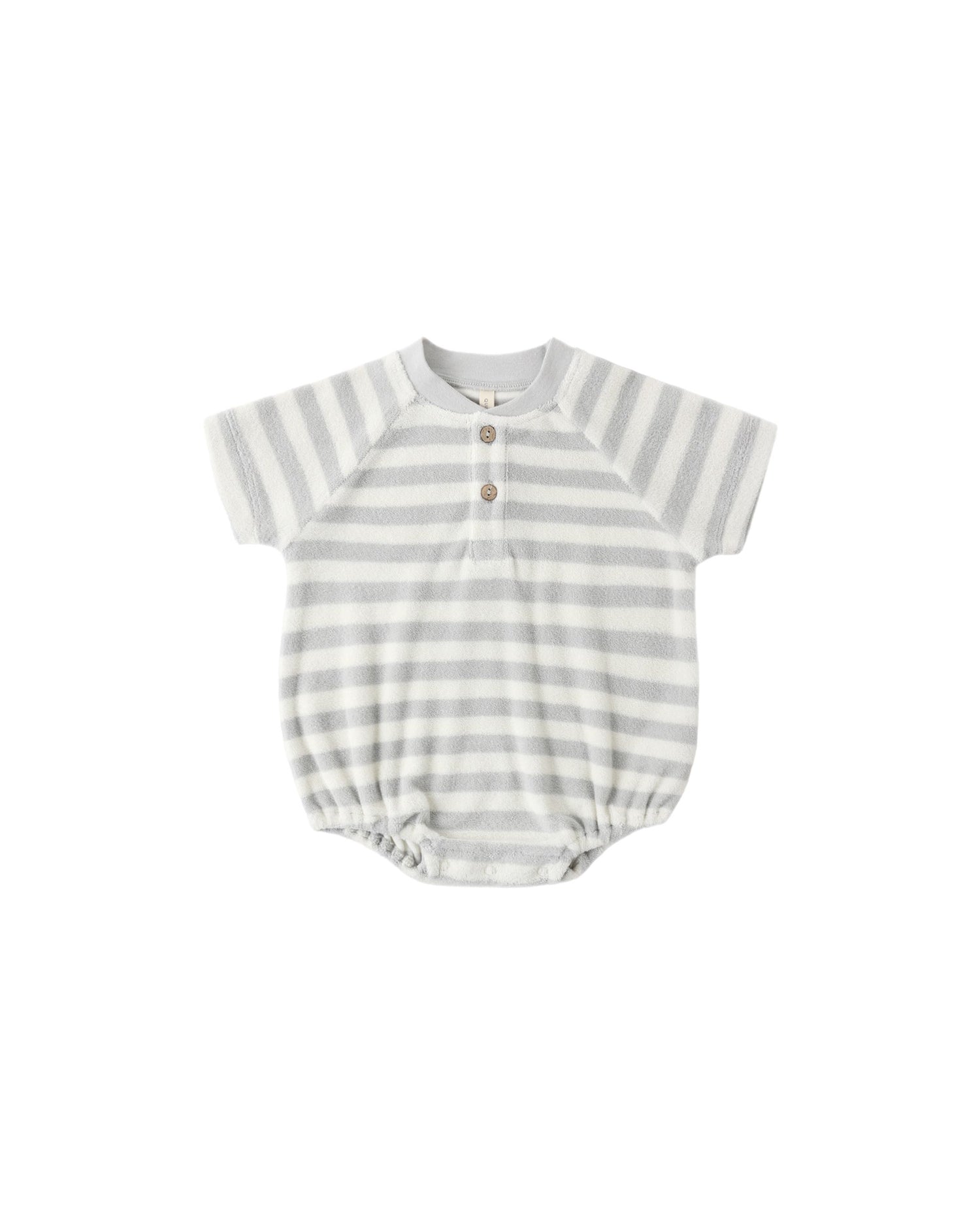 Terry Henley Romper (Sky Stripe)