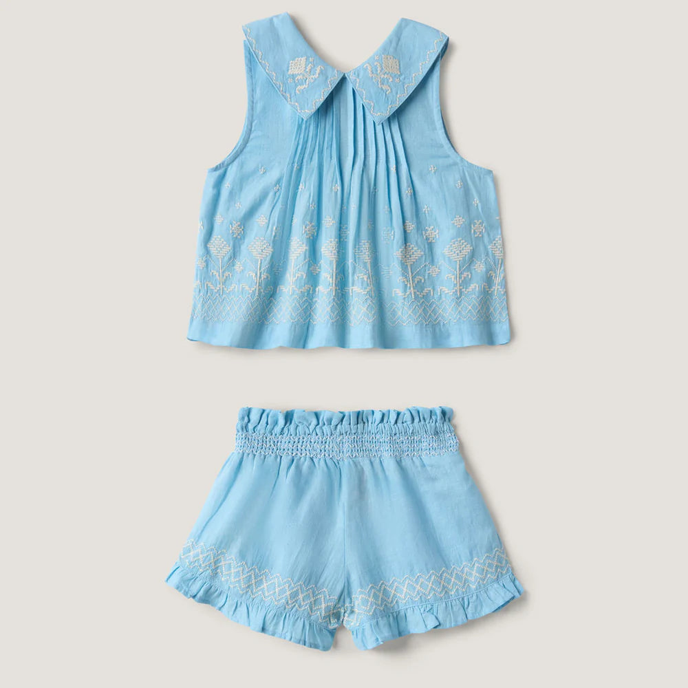 Sofia Sleeveless Set (Airy Blue)