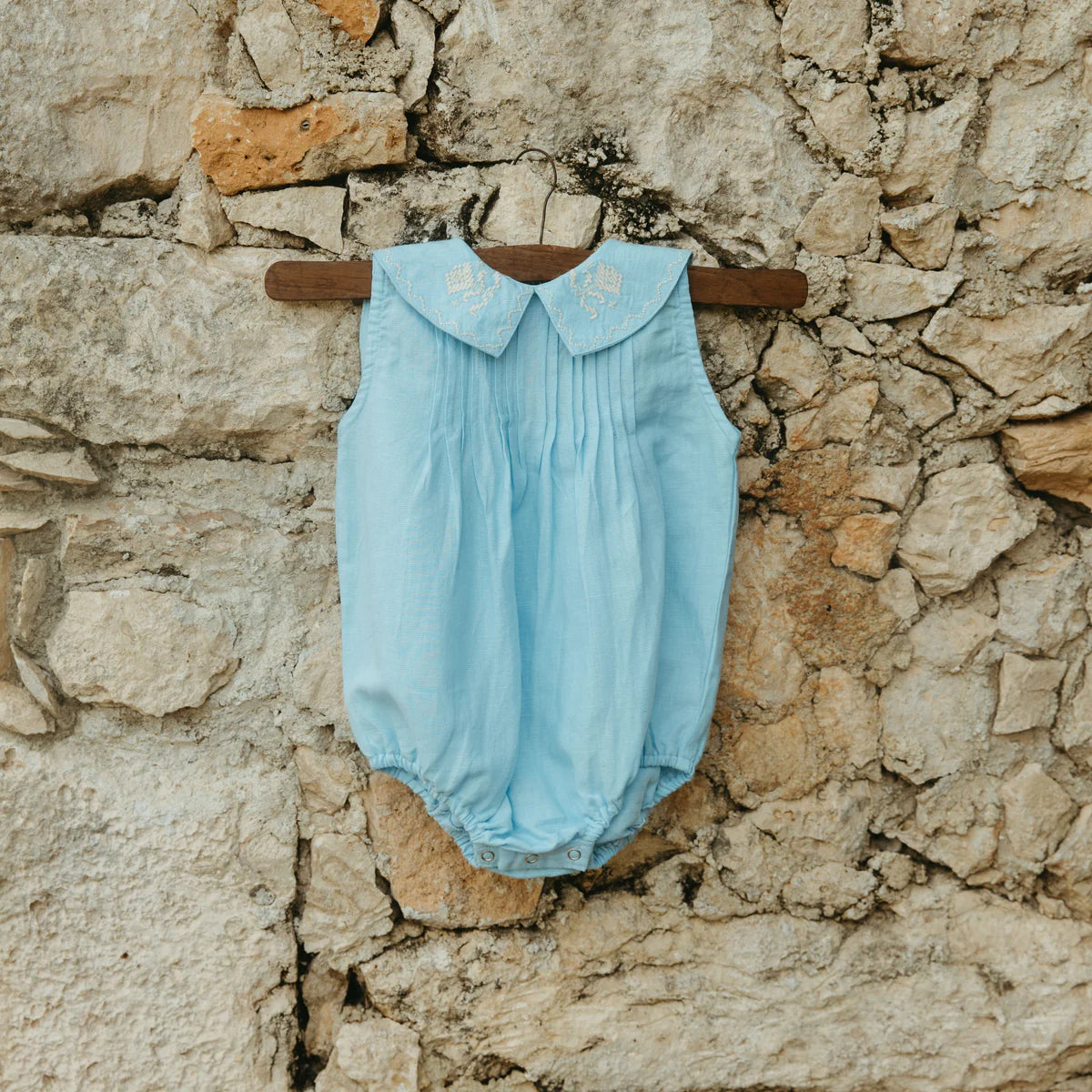 Baby Sofia Romper (Airy Blue)
