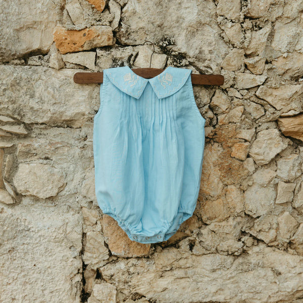 Baby Sofia Romper (Airy Blue)