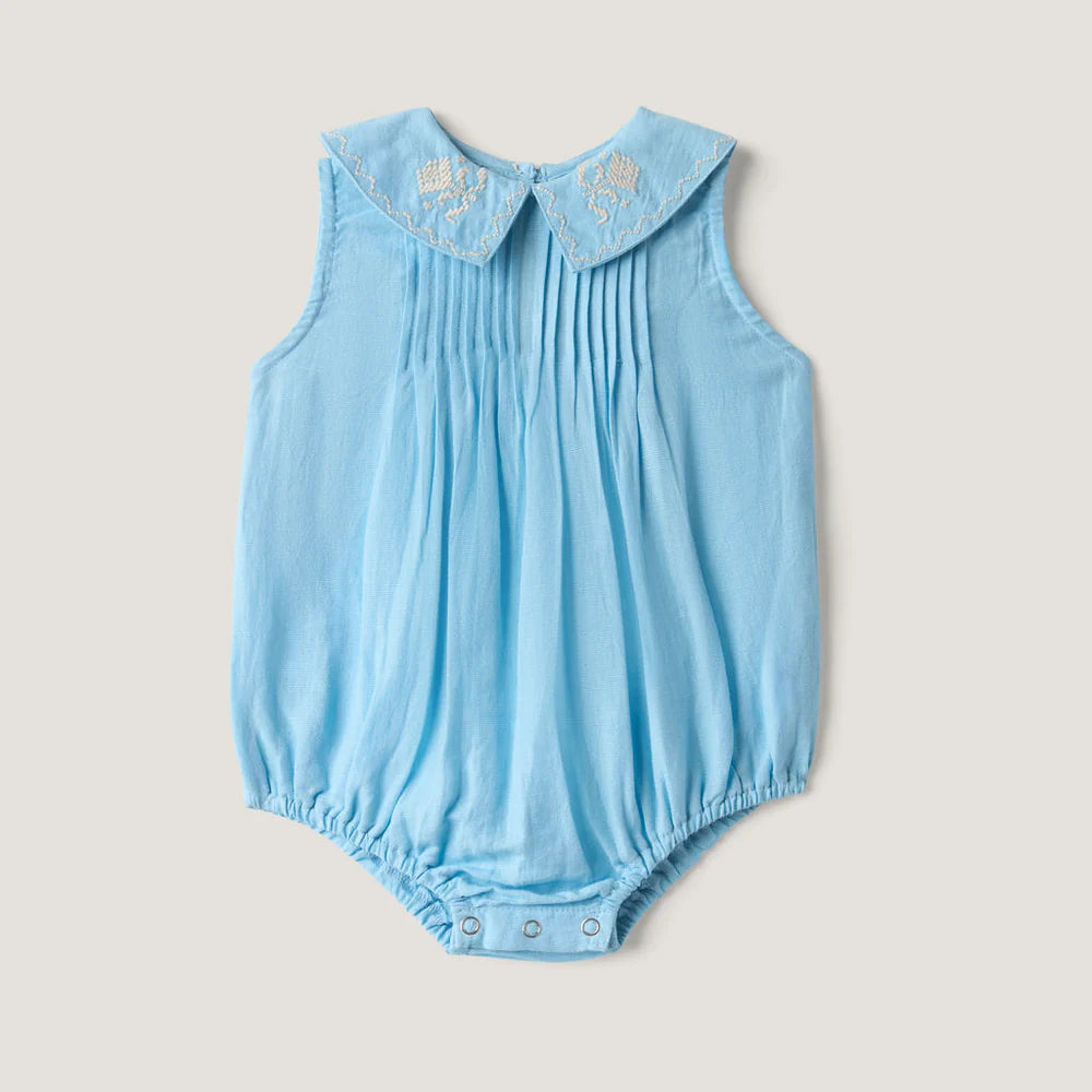 Baby Sofia Romper (Airy Blue)