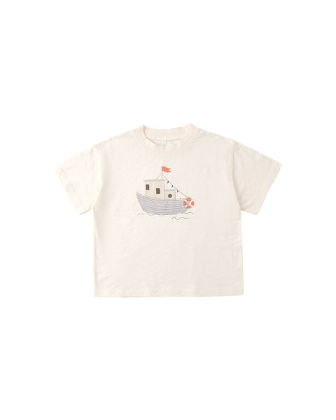 Relaxed Tee/ Sam Shirt (Tug Boat/Navy)