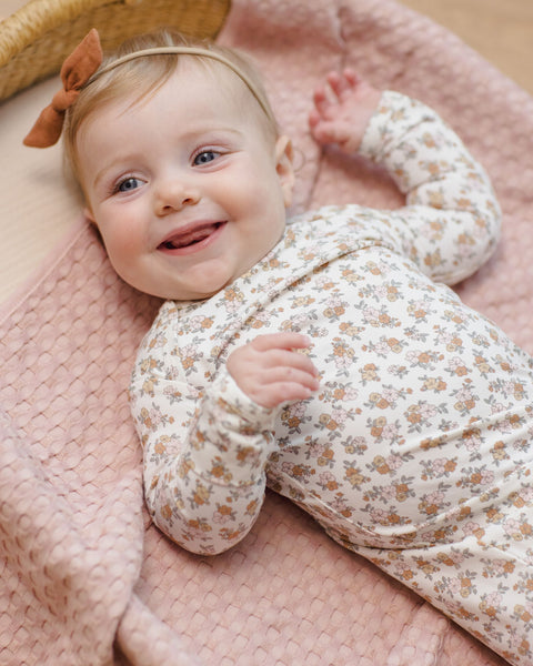 Bamboo Baby Gown + Hat Set Wildflower