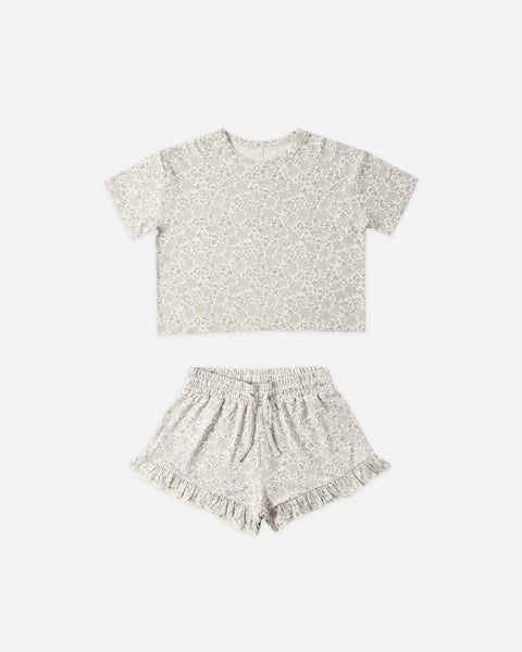 Mosie Set | yellow grey floral