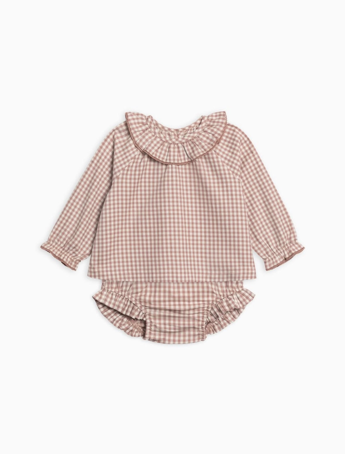 Dorothy Poplin Set | Mauve Gingham