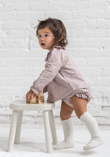 Dorothy Poplin Set | Mauve Gingham