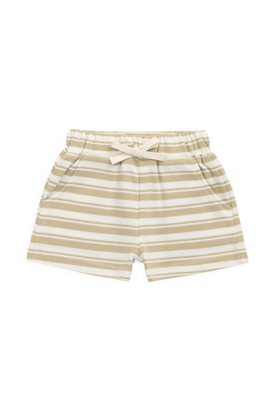 Pima Cotton Wesley Set - Double Stripe Hay/Cloud