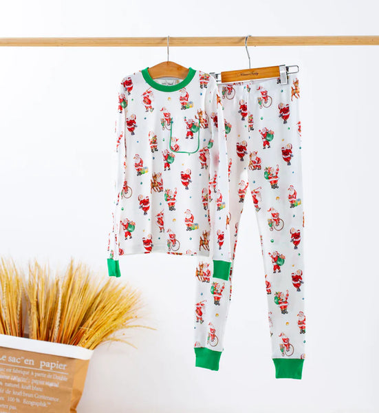 Santa Claus is Coming to Town Organic Cotton Christmas Pajama Set