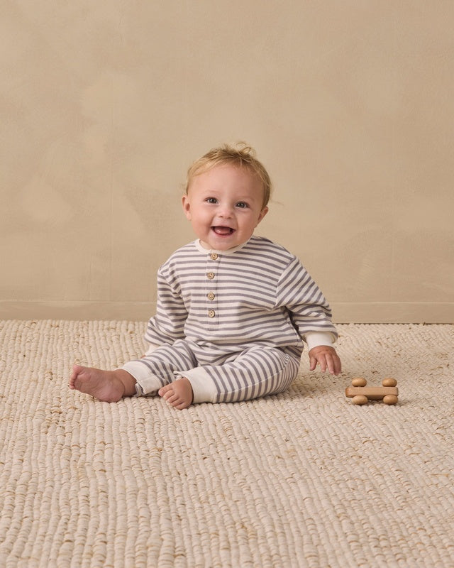 Relaxed Jumpsuit - Slate Stripe
