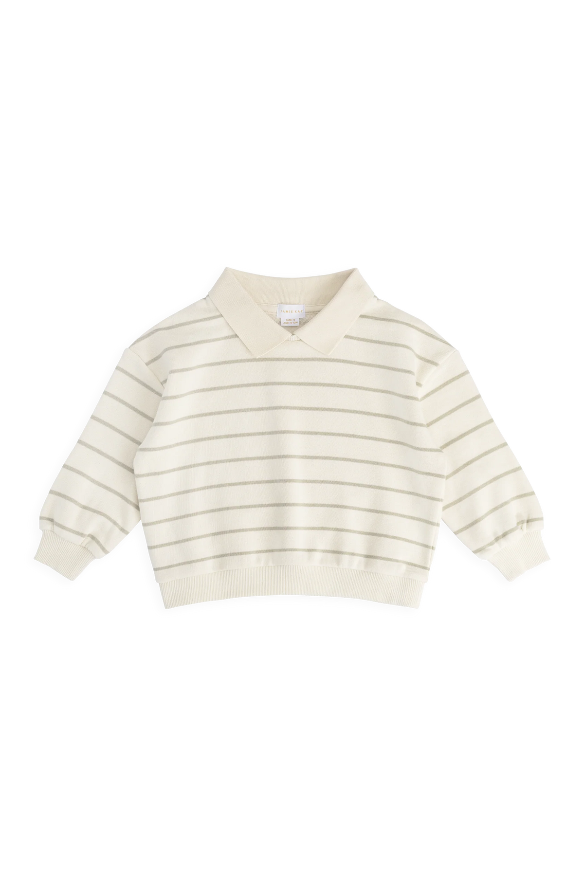 Benedict Sweatshirt - Horizon Stripe Lichen/Cloud