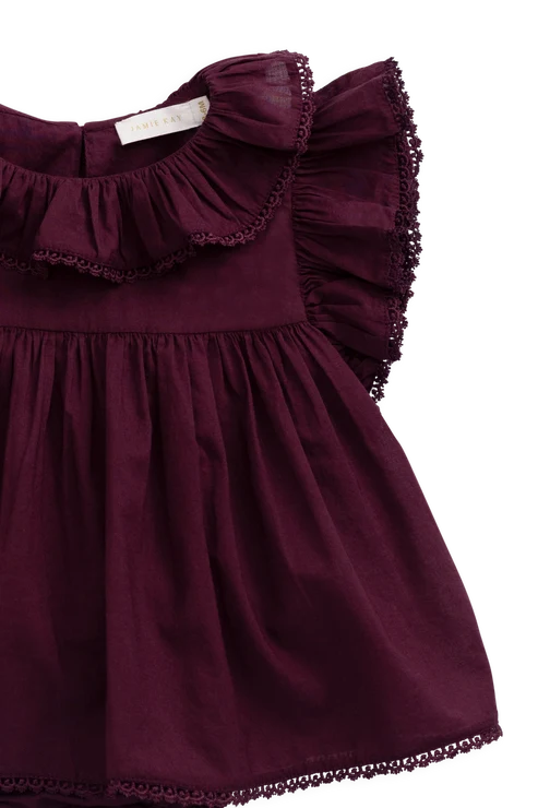 Organic Cotton Frannie Playsuit - Fig