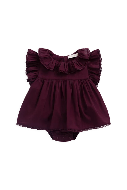 Organic Cotton Frannie Playsuit - Fig