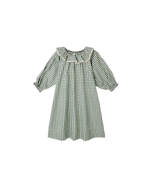 Girl's Nightgown | Evergreen Gingham