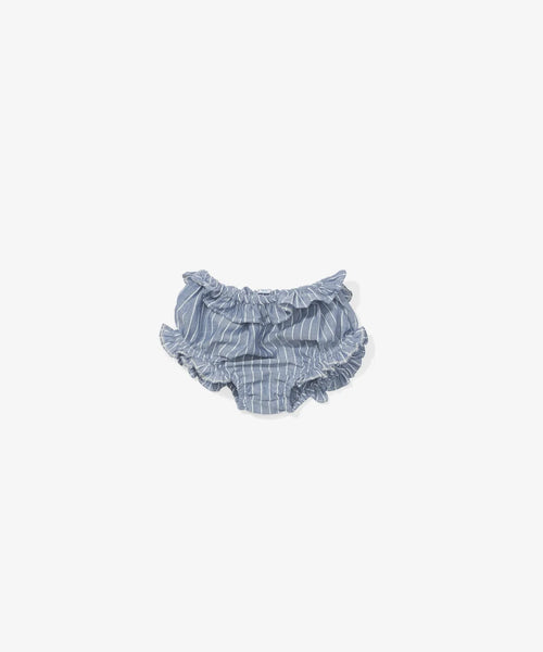 Nora Baby Dress - Chambray Stripe