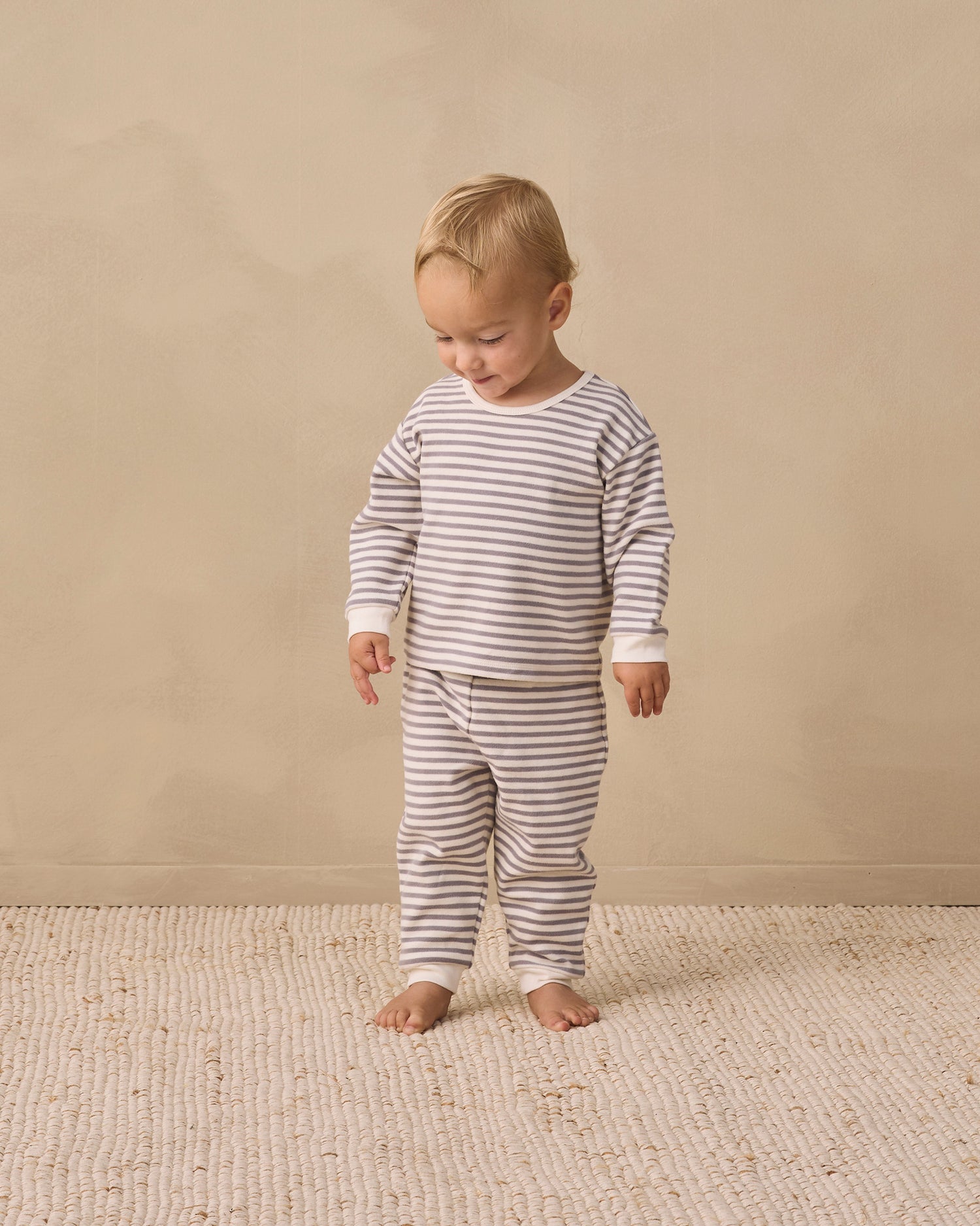 Cozy Set - Slate Stripe