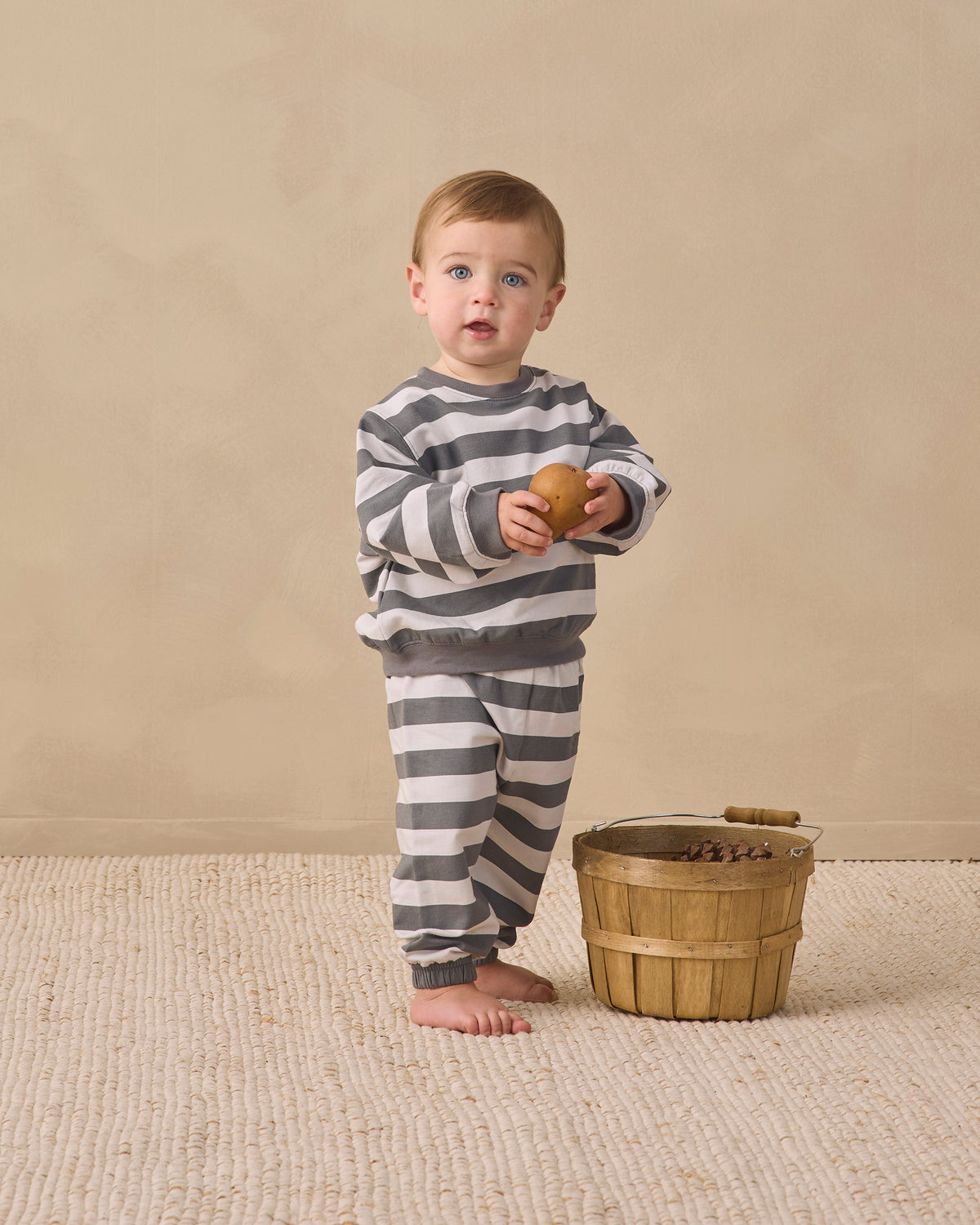 Oversized Sweatshirt Set - Midnight Stripe