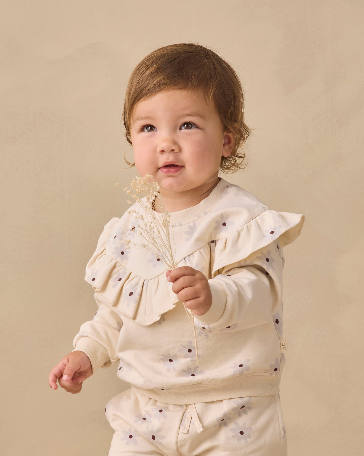 Relaxed Fleece Sweatshirt Set - Blue Daisy