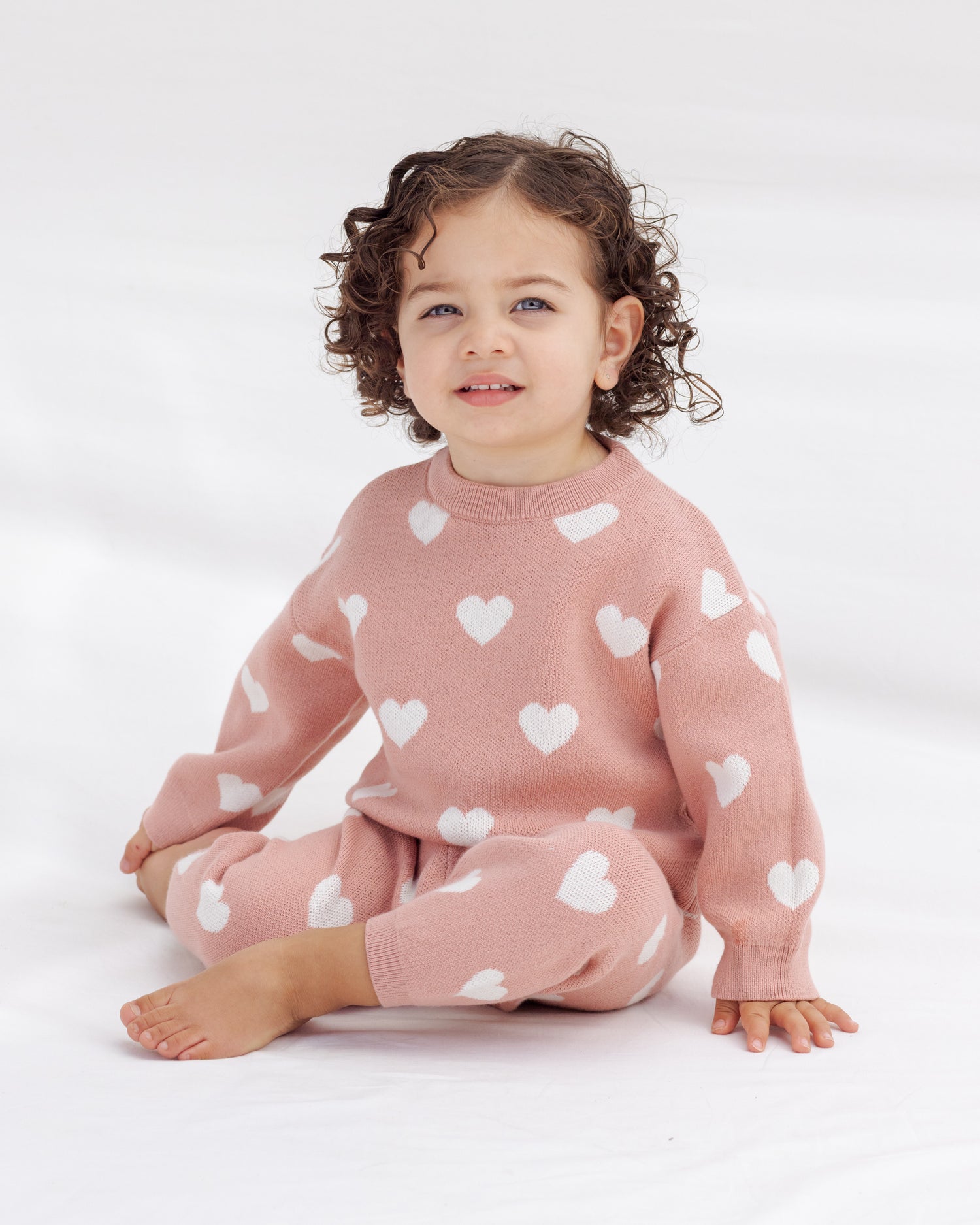 Heart Knit Set (Pink)
