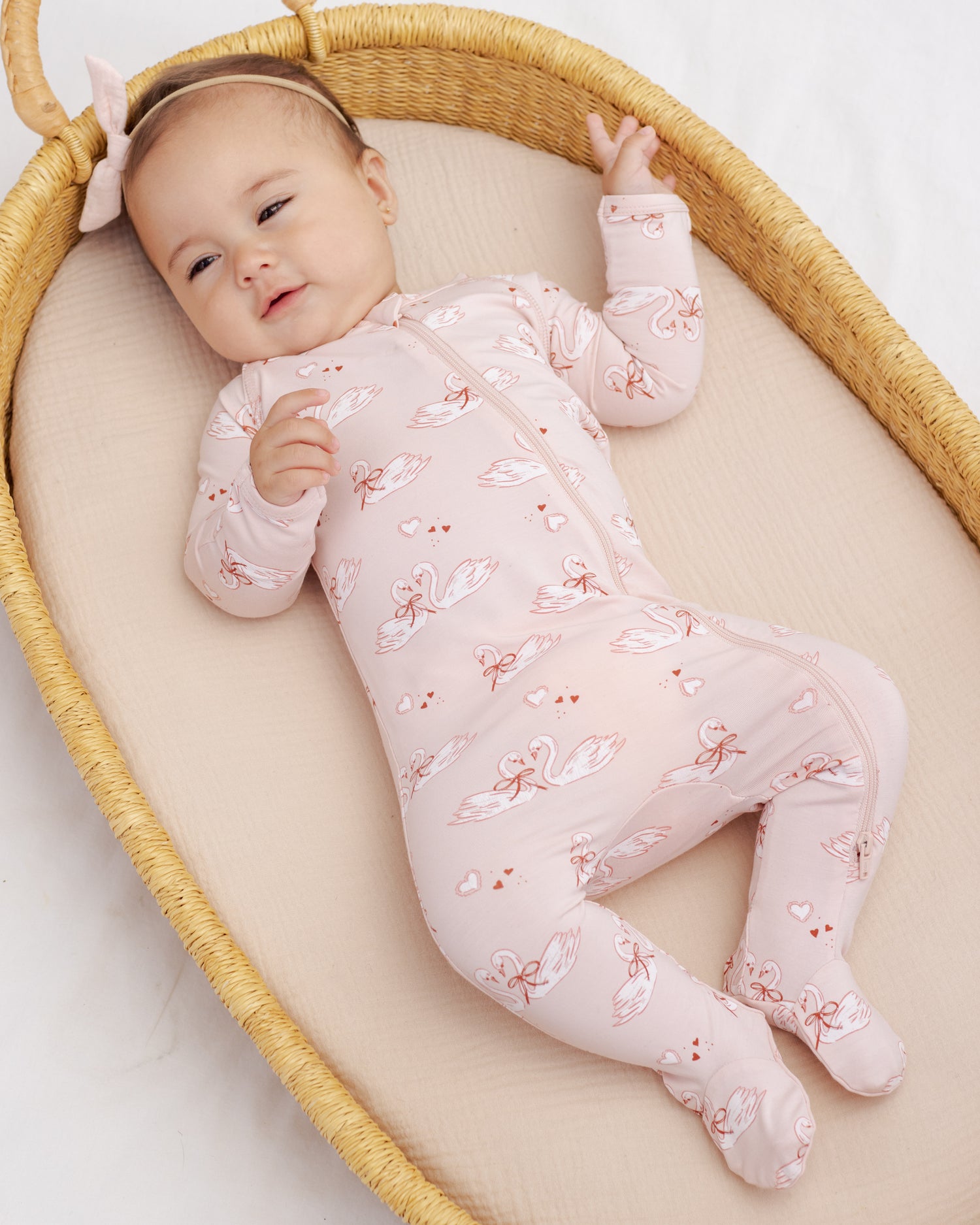 Bamboo Zip Footie (Swans)