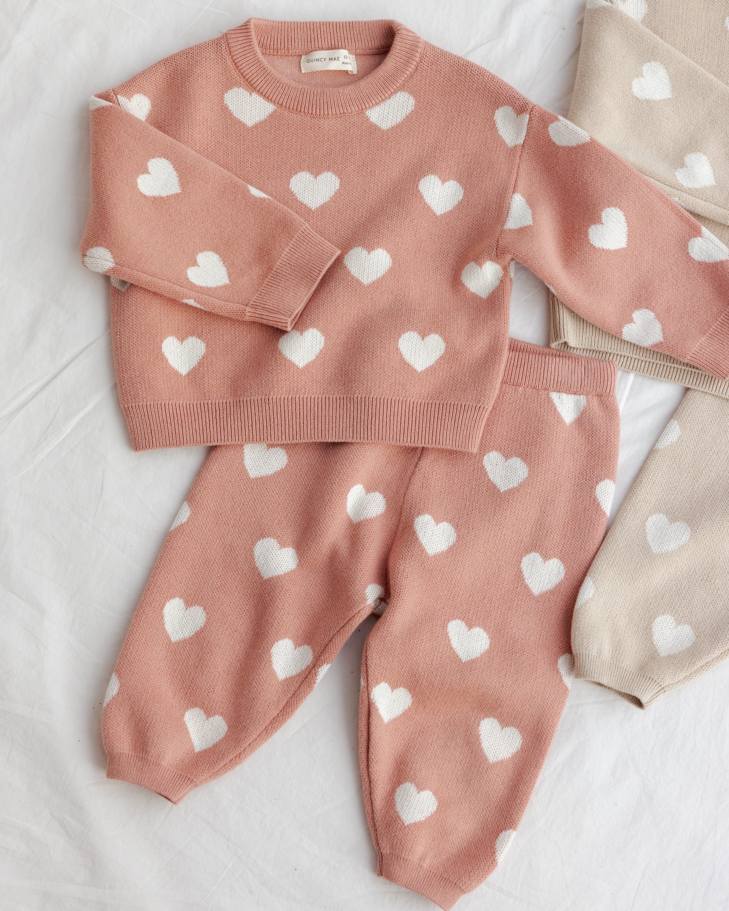 Heart Knit Set (Pink)