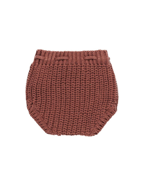 Knit Tie Bloomer - Cranberry