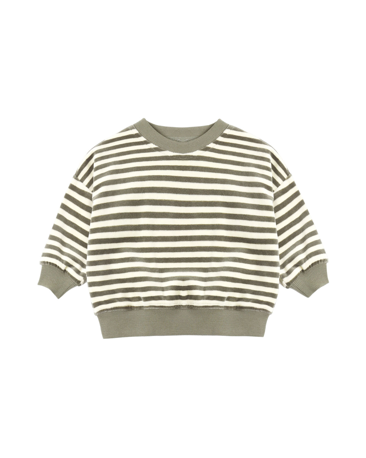 Velour Relaxed Sweatpant - Spruce Stripe