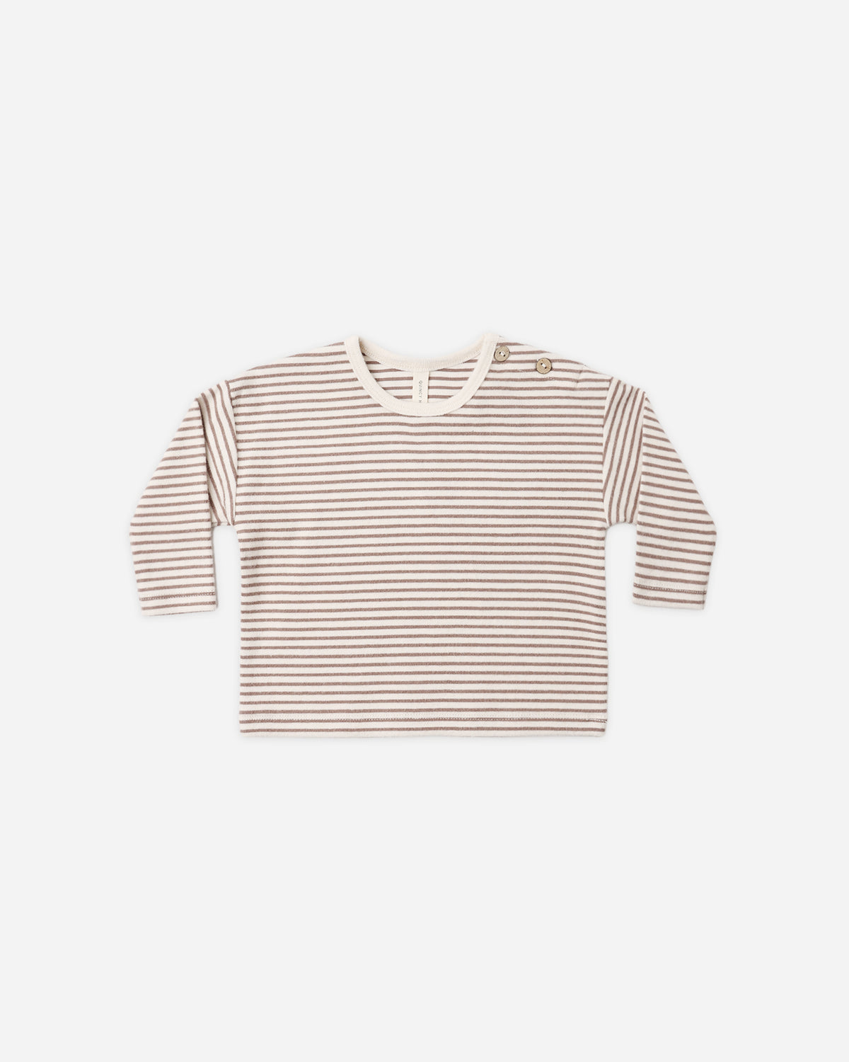 Tee/Pant Set - Cocoa Microstripe