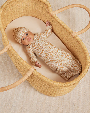 Bamboo Baby Gown & Hat Set - Marigold