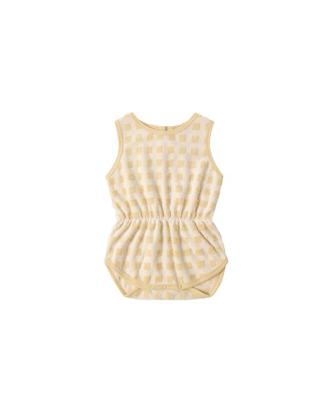 Cinch Playsuit | Butterscotch Grid