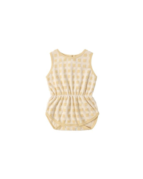 Cinch Playsuit | Butterscotch Grid
