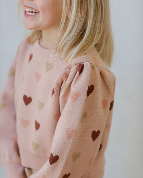 Jacquard Knit Set - Hearts