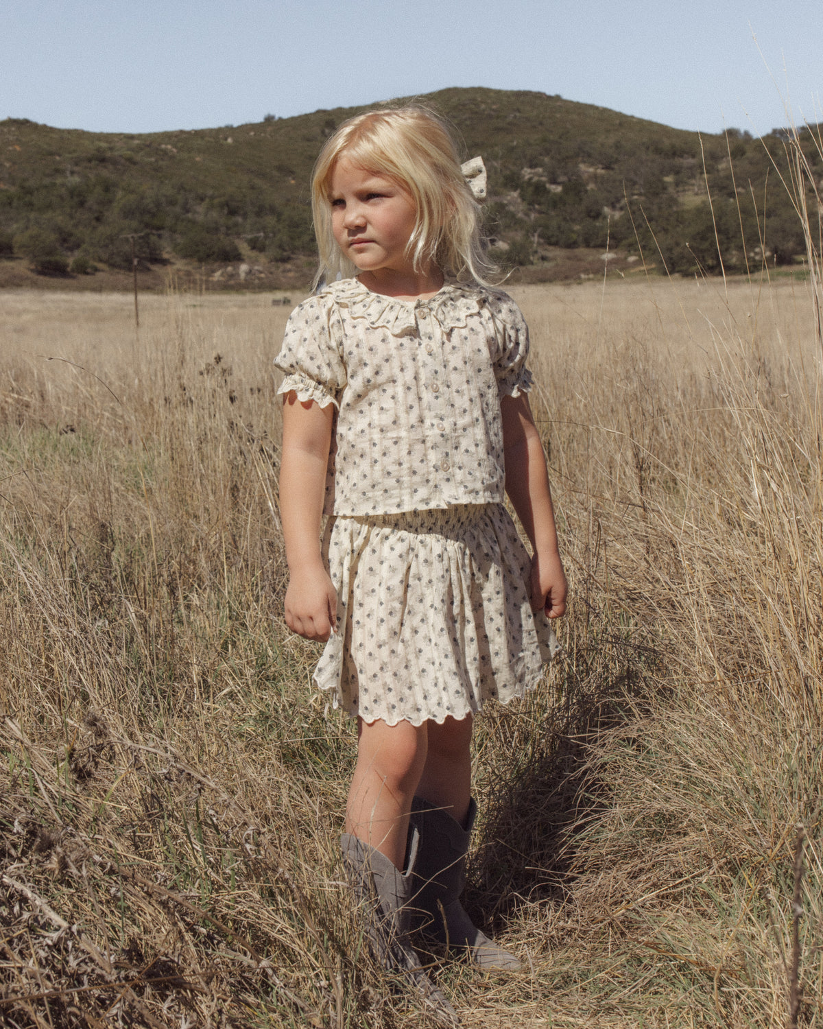 Blouse/Mini Skirt - Vintage Fleur