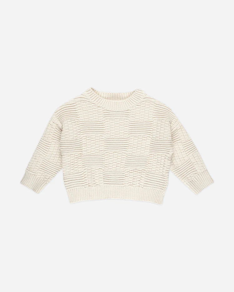 Aspen Sweater - Natural Check