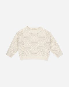 Aspen Sweater - Natural Check