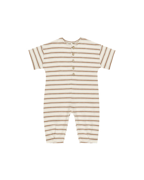 Hayes Jumpsuit - Saddle Stripe