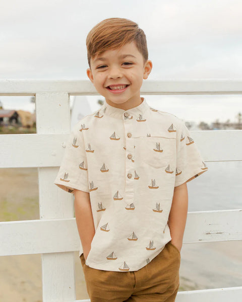 Mason Shirt - Sailboats