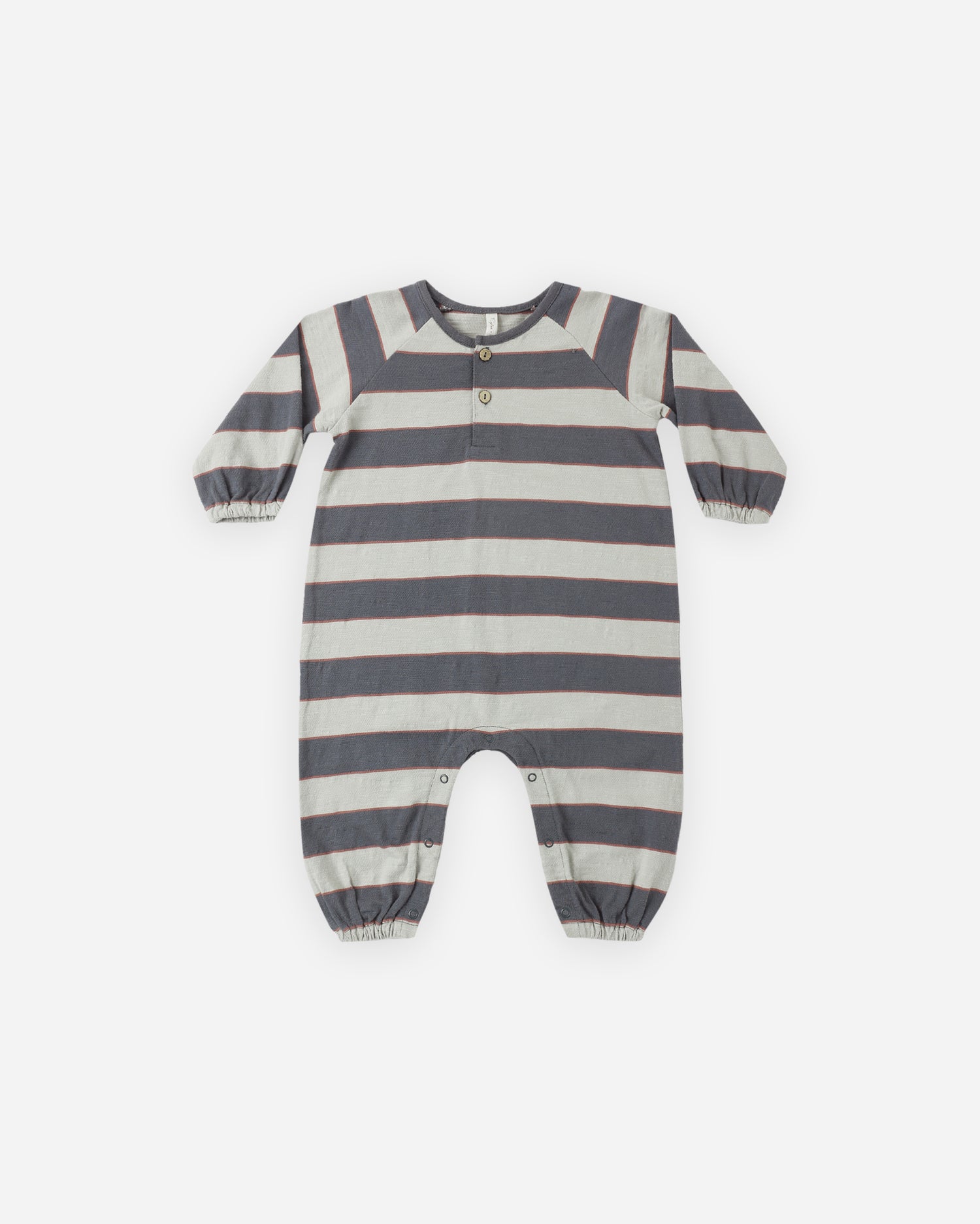 Henley Jumpsuit - Sage Stripe