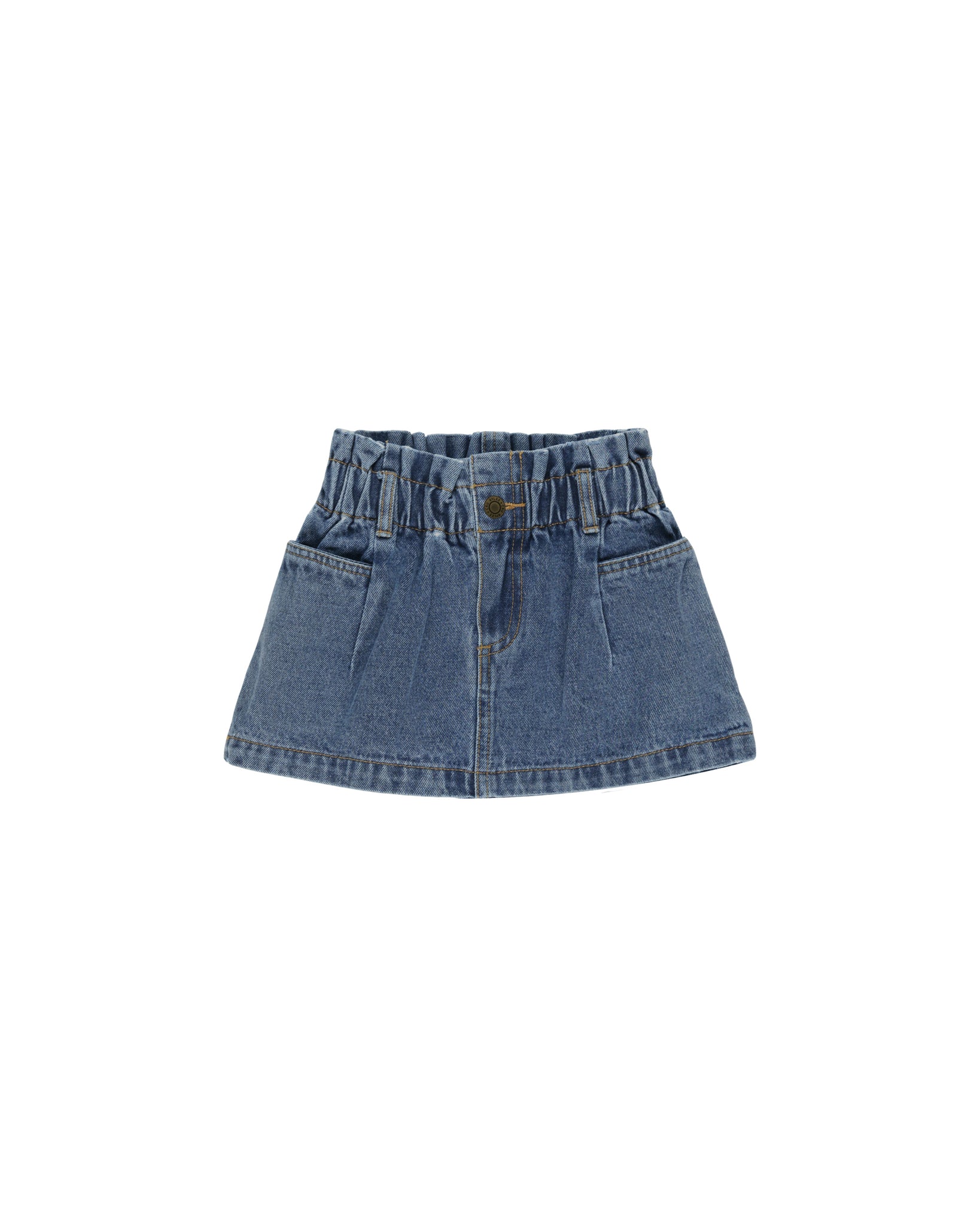 Denim Mini Skirt - Indigo