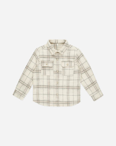 Collared Long Sleeve Shirt - Rustic Plaid