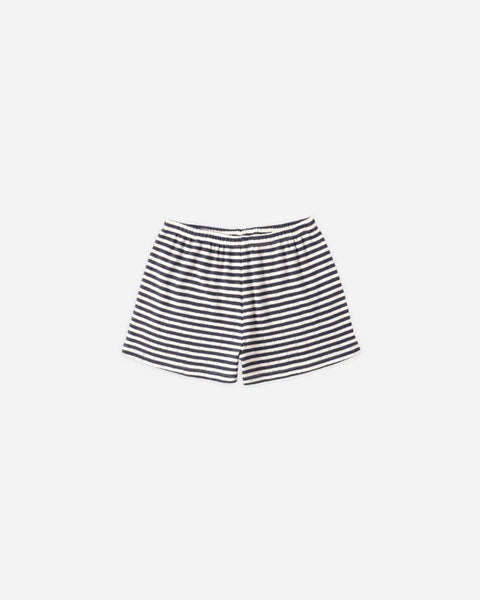 Boxy Tee/ Pointelle Short (American Sweetheart/Navy Stripe)
