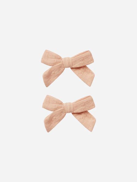 Bow Set w/ Clip - Apricot