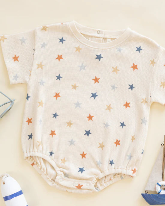 Relaxed Bubble Romper (Stars)
