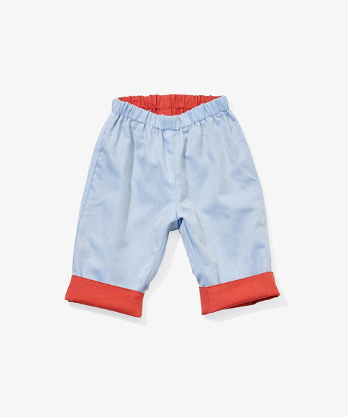 Light Blue Reversible Baby Pant