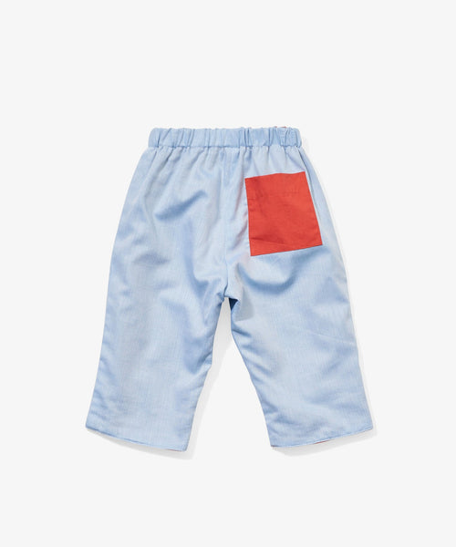 Light Blue Reversible Baby Pant