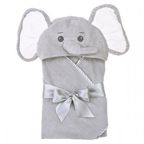 Lil Spout Grey Elephant Towel