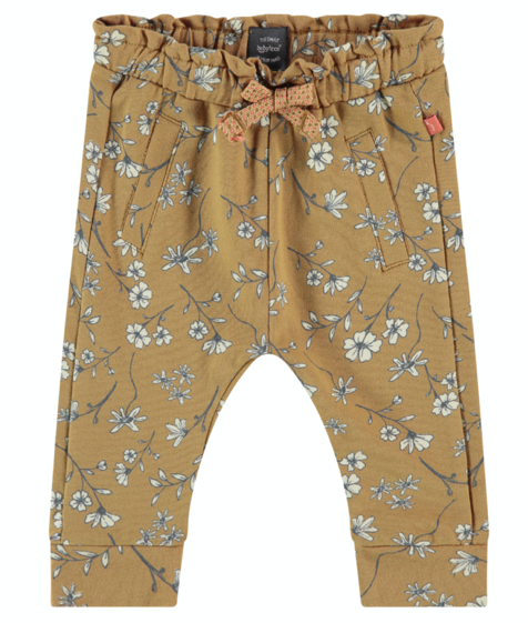Baby Girls Sweatpants - Yellow Floral